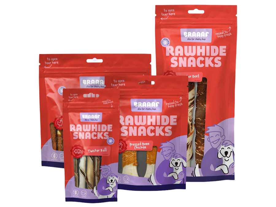 Runderhuid snacks voor honden