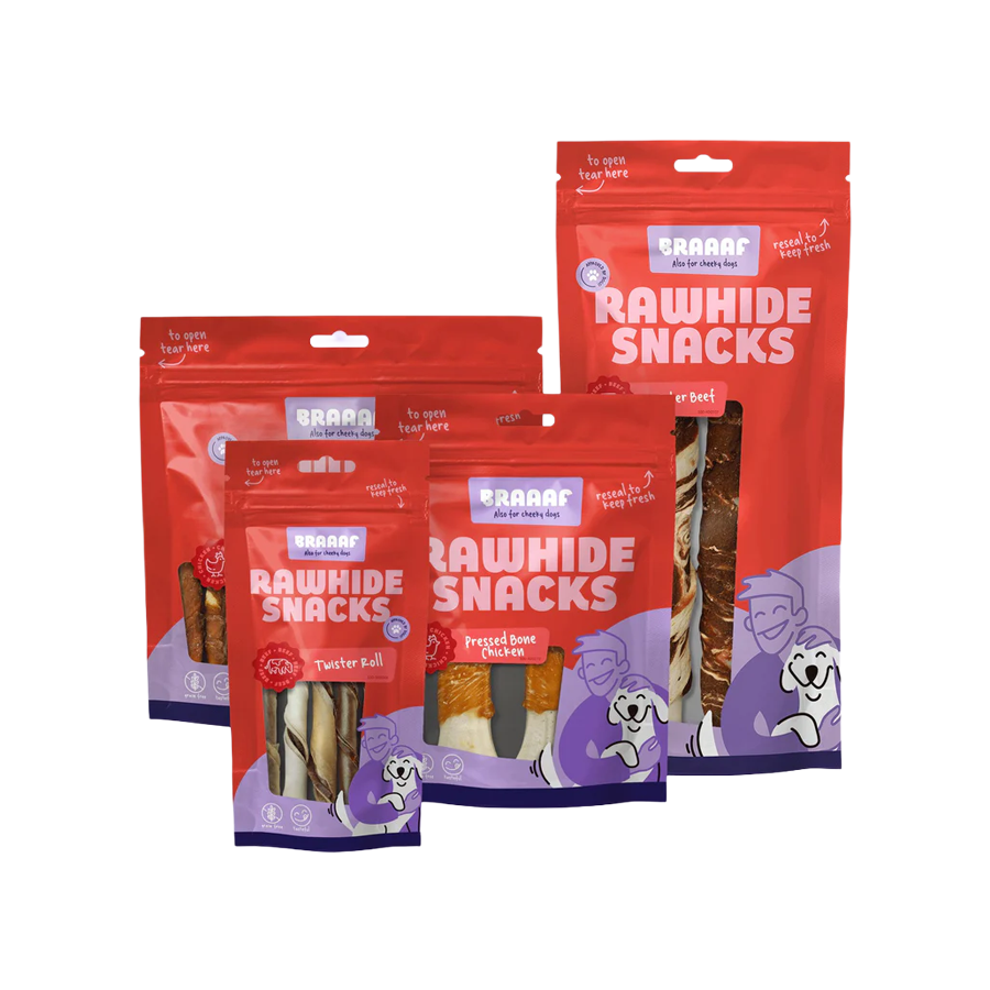 Runderhuid snacks voor honden