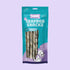 Verpakking Braaaf Seafood Snacks Zalm Sticks 97g – hondensnacks van zalm in hersluitbare turquoise zak